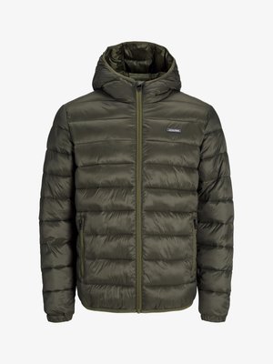 Jack & Jones JJVINCENT PUFFER HOOD - Light jacket - rosin