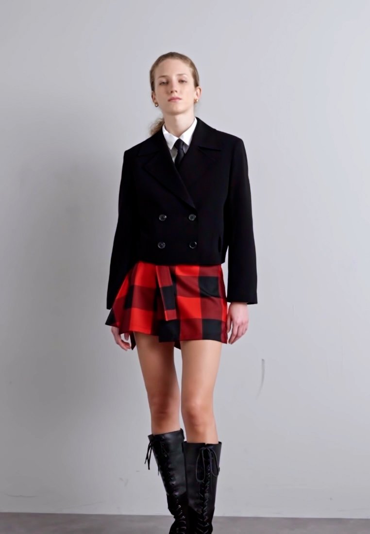 ミニスカート Vivienne Westwood MEGHAN KILT (1K01000Z.W00QN K401 NAVY) Meghan Kilt in BRICK | Vivienne Westwood®