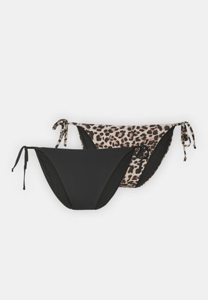 ONLMARSEILLE TIE BRIEF 2 PACK  - Bikinibroekje - black solid/natural