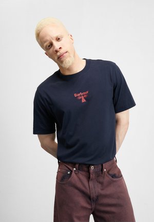 Barbour Beacon SHADWORTH TEE - T-shirt imprimé - dark indigo