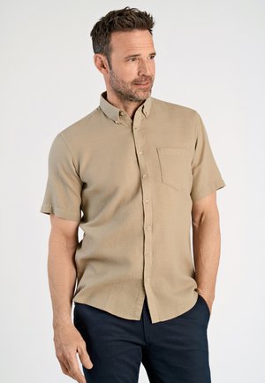 SOLID DOBBY - Camicia - sand