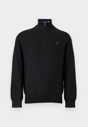 Polo Ralph Lauren, SWEATER HALF ZIP - Πουλόβερ - black