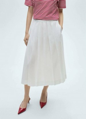 A-line skirt - white