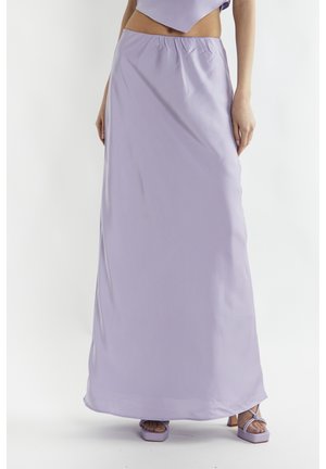 BIAS-CUT - Maksihame - lilac sateen