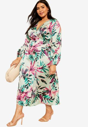 Friends Like These CURVES SPLIT SLEEVE MIDI REGULAR FIT - Denné šaty - blue