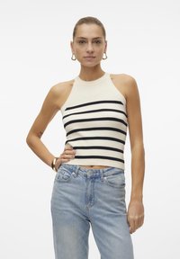 Vero Moda - SABA SL O-NECK GA  - Top - birch Immagine in miniatura 1