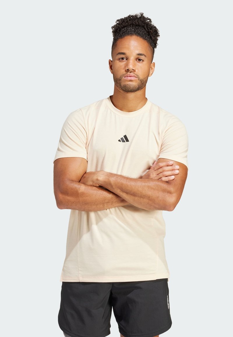 adidas Performance TEE - T-Shirt sport - crystal sand