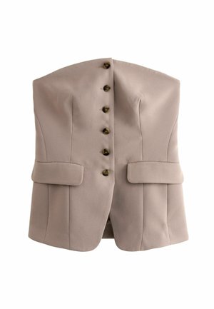 BUTTON THROUGH REGULAR FIT - Liivi - mink brown