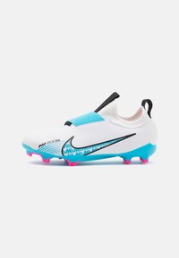 Nike Performance - JR ZOOM MERCURIAL VAPOR 15 ACADEMY MG UNISEX - Voetbalschoenen met kunststof noppen - white/baltic blue/pink blast Miniatuurafbeelding 1