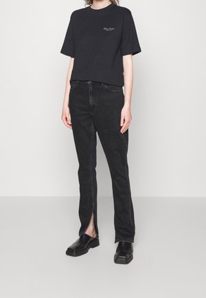 Straight leg jeans - black
