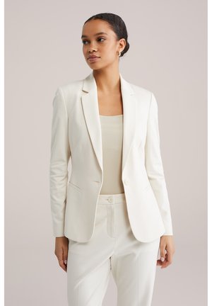 WE Fashion GETAILLEERDE STRETCH - Blazer - off white