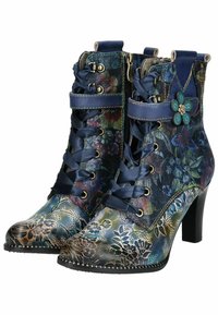 LAURA VITA Botines de tacón - bleu