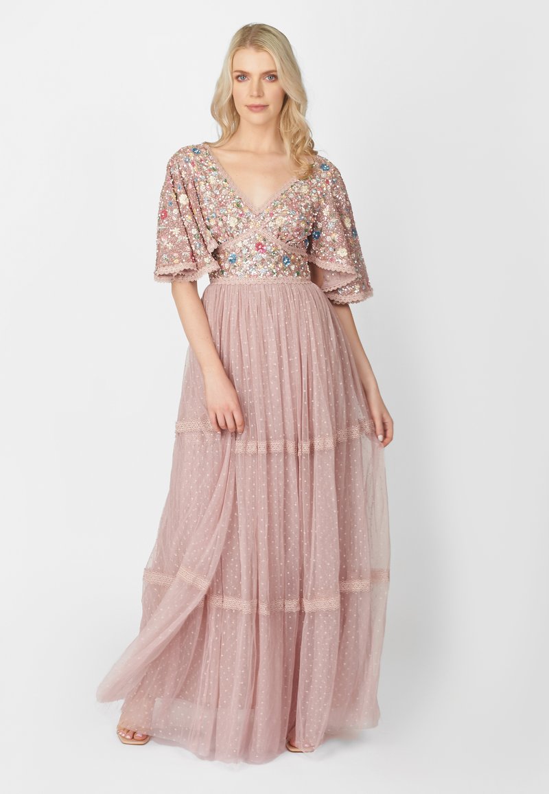 Maryisa ANNIE EMBELLISHED AND EMBROIDERY - Ballkleid - frosted pink ...