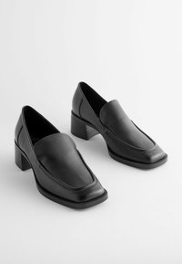 Next FOREVER COMFORT SQUARE TOE LOAFERS.  - REGULAR FIT - Classic heels - mottled black