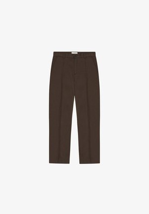 Les Deux, PLEATED TWILL SUIT PANTS - Pantalon de costume - delicioso brown