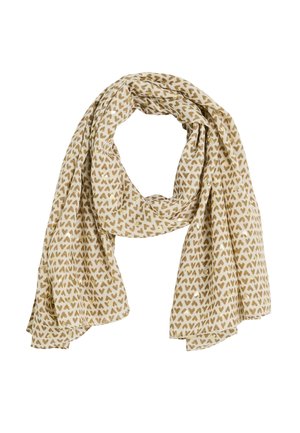 LONGUE IMPRIMÉ CŒURS - Écharpe - beige