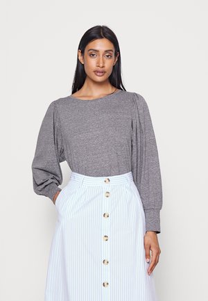 WIDE SLEEVE - Long sleeved top - black