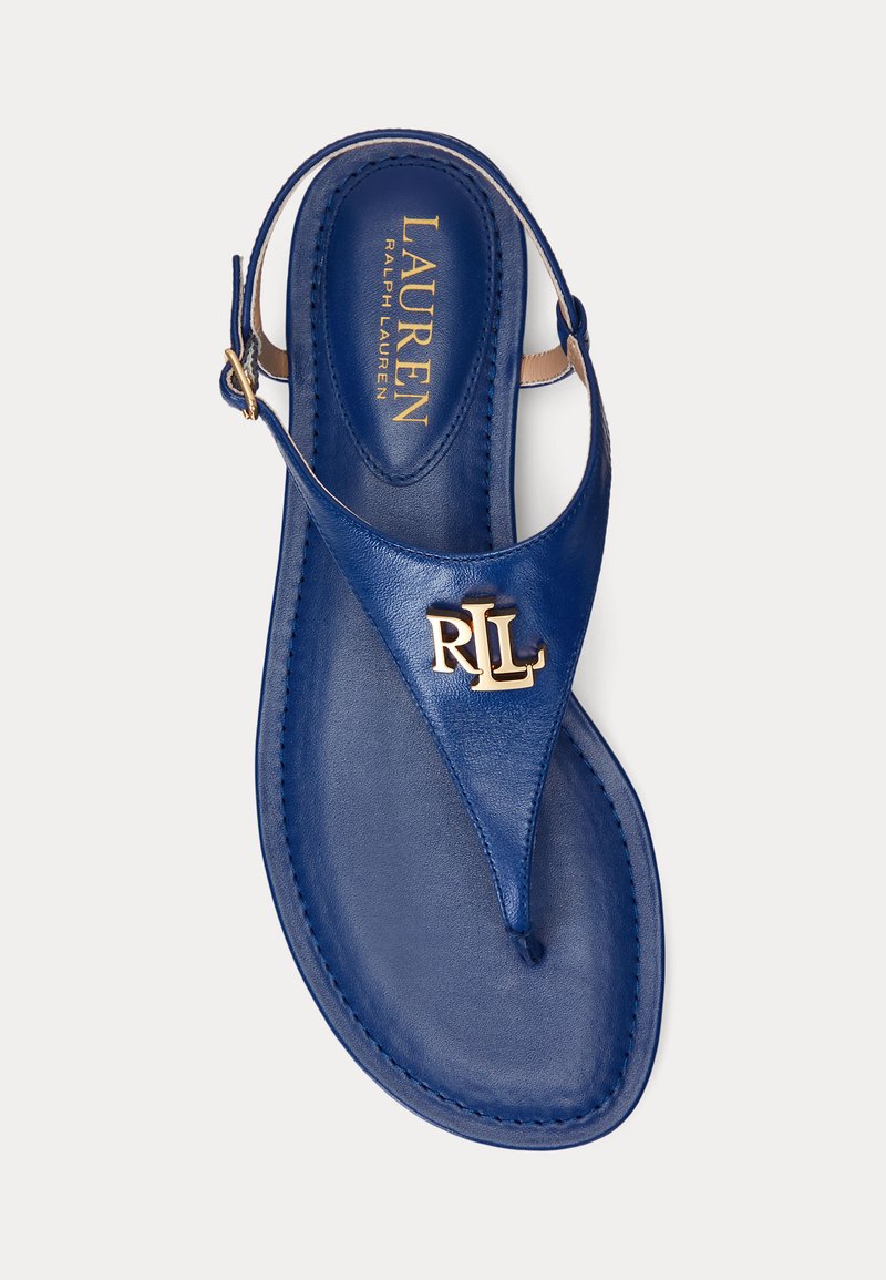 Sandalias Azules Sandalias Ralph Lauren Ellington De Cuero