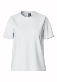 PCRIA FOLD UP SOLID TEE - Jednoduché tričko - bright white