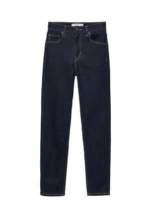 PULL&BEAR, HIGH-WAIST SKINNY FIT JEANS - Jeans Skinny - dark blue