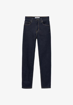 PULL&BEAR, HIGH-WAIST SKINNY FIT JEANS - Jeans Skinny - dark blue