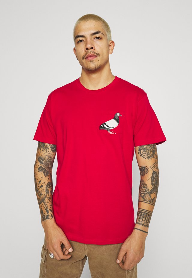 POCKET TEE UNISEX - T-Shirt print - red