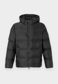 CREST HOODED PUFFER - Down jacket - black
