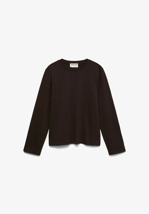Vero Moda, T-SHIRT AWNAIMA T-SHIRT - Camiseta de manga larga - chocolate torte