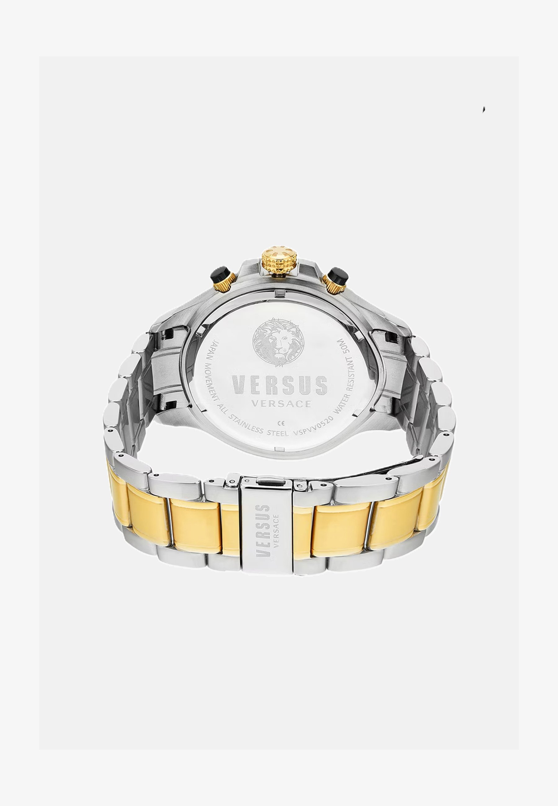 Versus Volta VSPVV0520: Orologio Cronografo Uomo 49mm Acciaio Quadrante Blu E Cinturino Bicolore