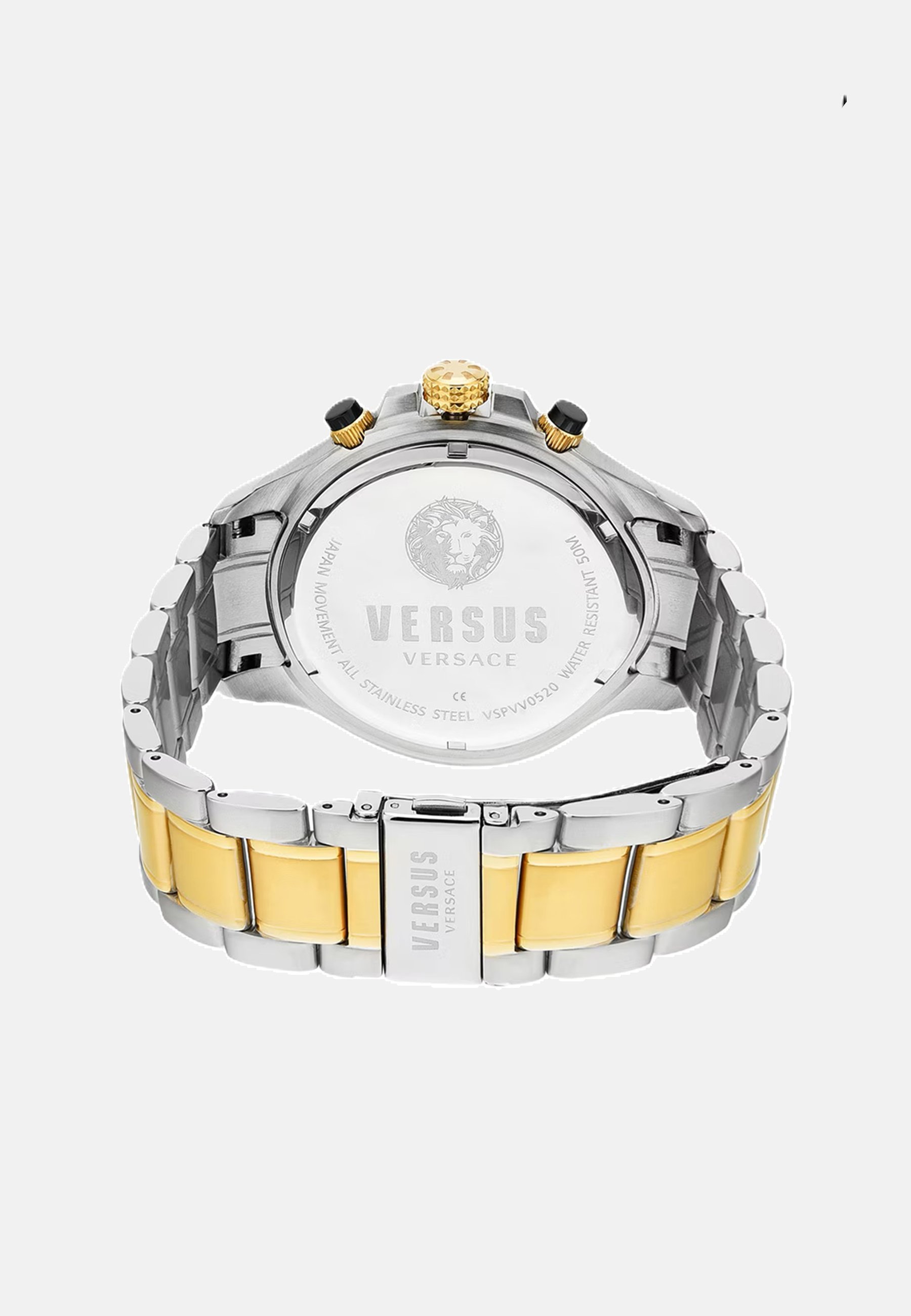Versus Volta VSPVV0520: Orologio Cronografo Uomo 49mm Acciaio Quadrante Blu E Cinturino Bicolore