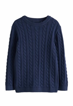 Next, NEXT CABLE KNIT CREW NECK JUMPER (3Y-16Y) - Jumper - blue