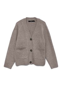 BOOM LS V-NECK BUTTON  NOOS - Kardigan - moon rock