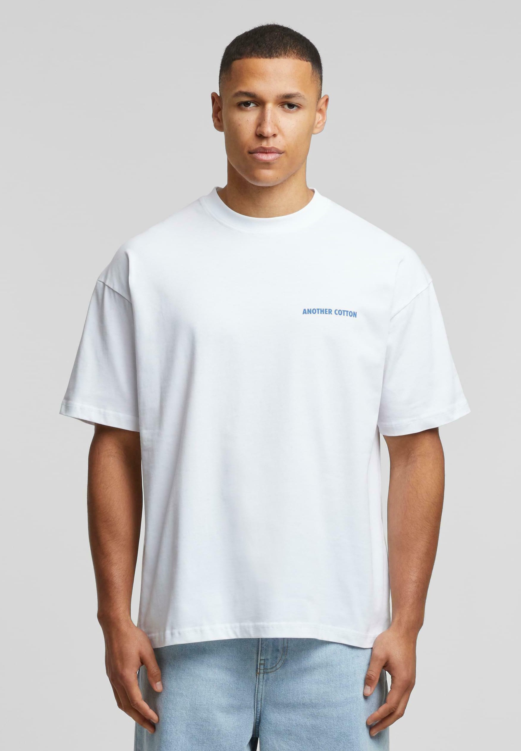 Another Cotton Lab - T-shirt z nadrukiem/biały - Zalando.pl