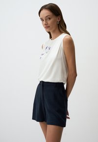 Jimmy Key FLORAL DETAILED CREW-NECK SLEEVELESS - Top - white