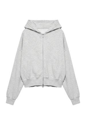 PULL&BEAR, ZIP-UP - HOODIE - Sweat zippé - light grey