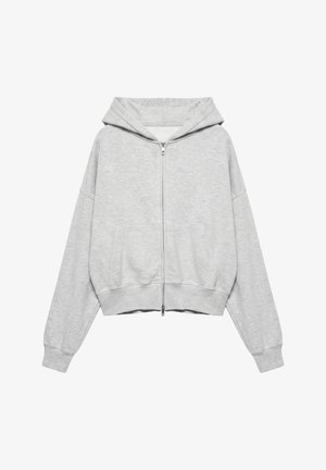 PULL&BEAR, ZIP-UP - HOODIE - Sweat zippé - light grey