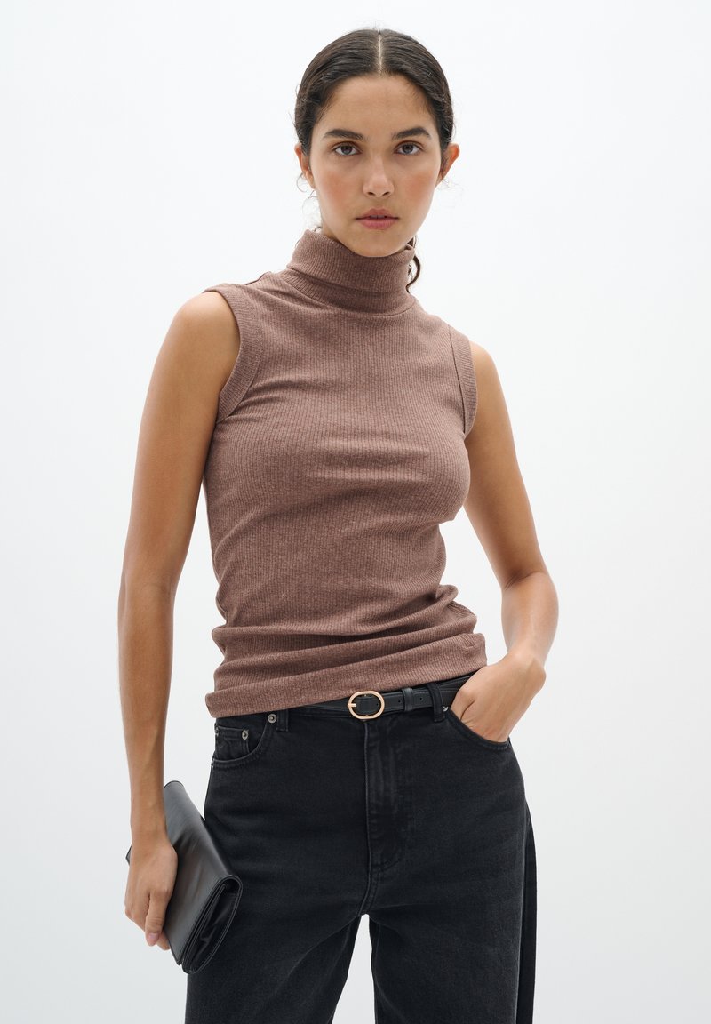 InWear DAGNA ROLLNECK  - Toppi - brown puce melange