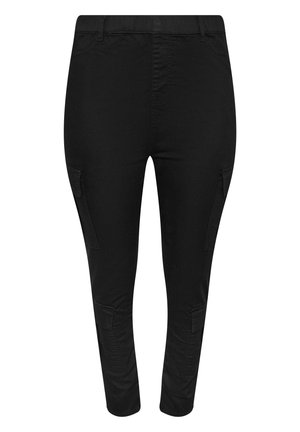Yours Clothing, CARGO POCKET JEAN - Jegging - black
