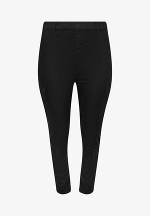 Yours Clothing, CARGO POCKET JEAN - Jegging - black