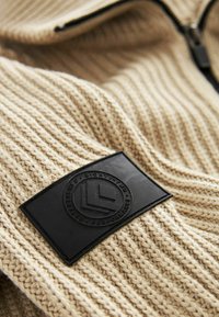 Next UTILITY ZIP NECK - Strickpullover - tan brown