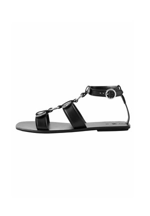 REGULAR FIT - Riemensandalette - black