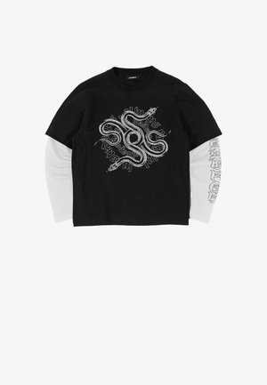 Wasted Paris SCALED AGE UNISEX - Majica z dolgimi rokavi - black/white