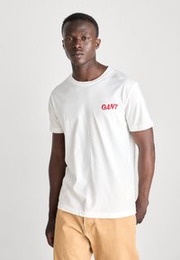 GANT WASHED GRAPHIC - Camiseta estampada - eggshell