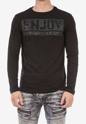 Langærmet T-shirt - black