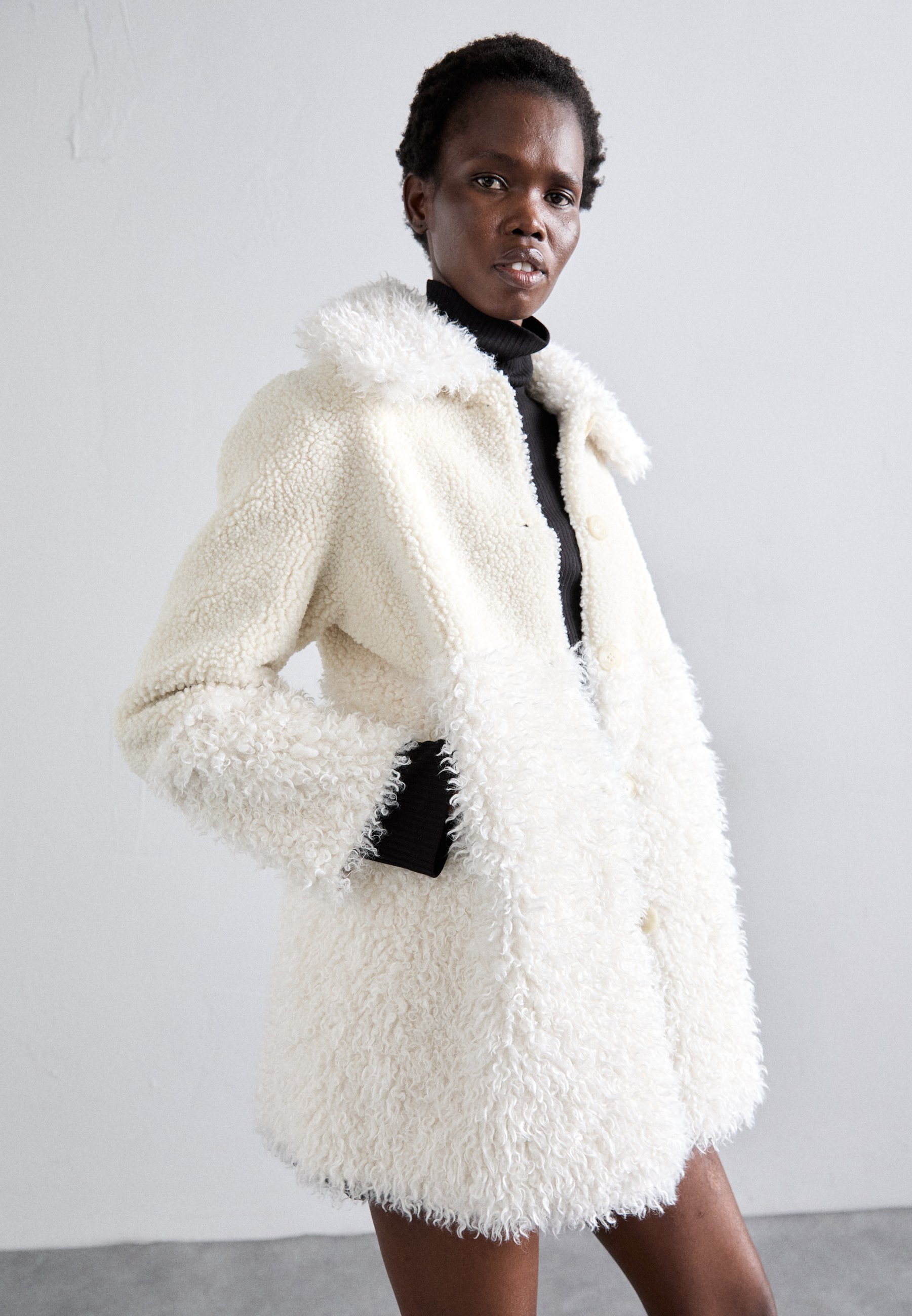 Maje GIPETTA - Winter coat - ecru/off-white - Zalando