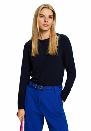 Esprit MIT RUNDHALSAUSSCHNITT - Jumper - navy
