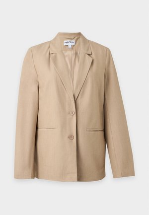 Pieces, PCBOSELLA LS LOOSE BLAZER NOOS BC - Κοντό παλτό - white pepper