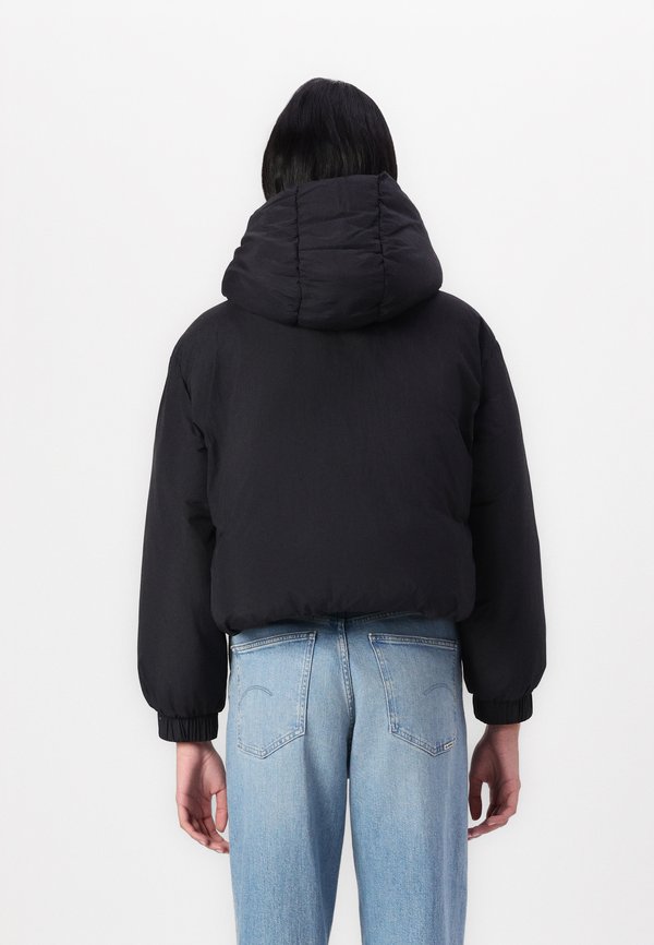 HOODED CROPPED PUFFER - Winter jacket2