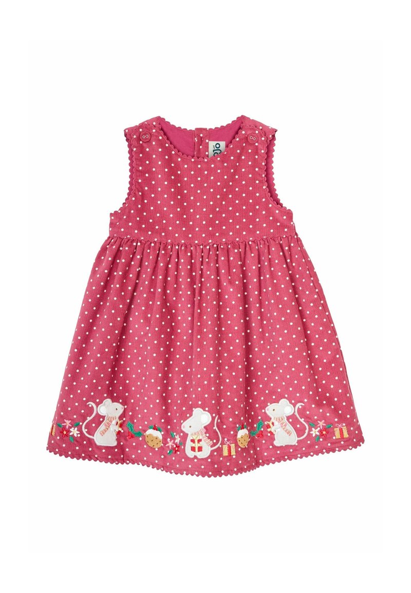 JoJo Maman Bébé MOUSE APPLIQUÉ REGULAR FIT - Haljina-majica - rose