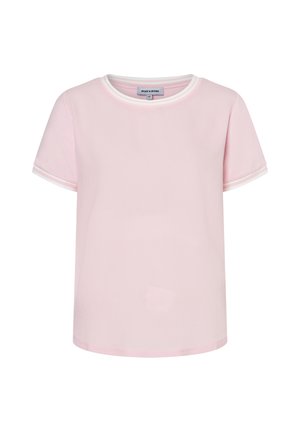 MIT KONTRASTABSCHLÜSSEN - T-Shirt basic - sorbet rose